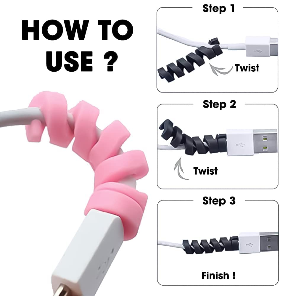 Cable Protector Spring | Anti-Break USB Charging Wire Saver Sleeve