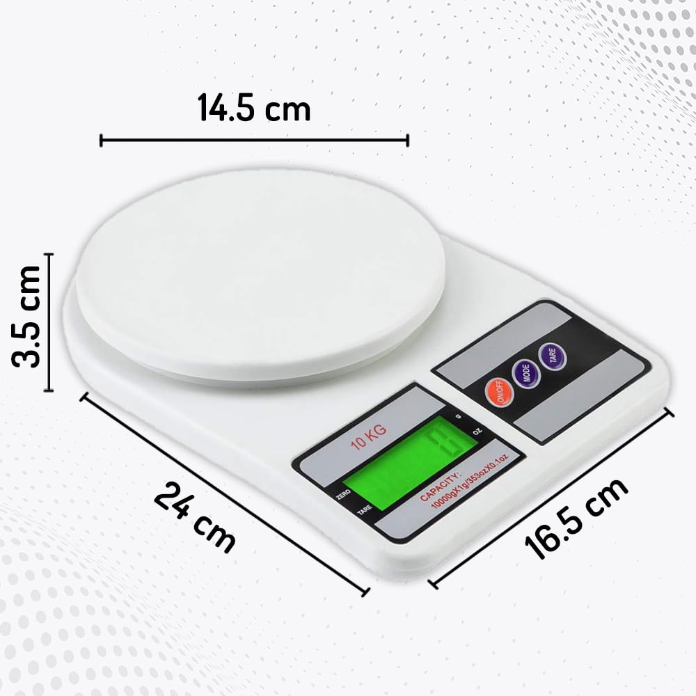 Digital Kitchen Weighing Scale | Portable LCD Electronic Food & Grocery Scale