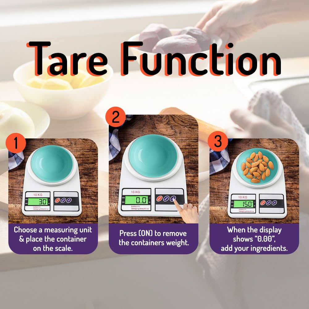 Digital Kitchen Weighing Scale | Portable LCD Electronic Food & Grocery Scale