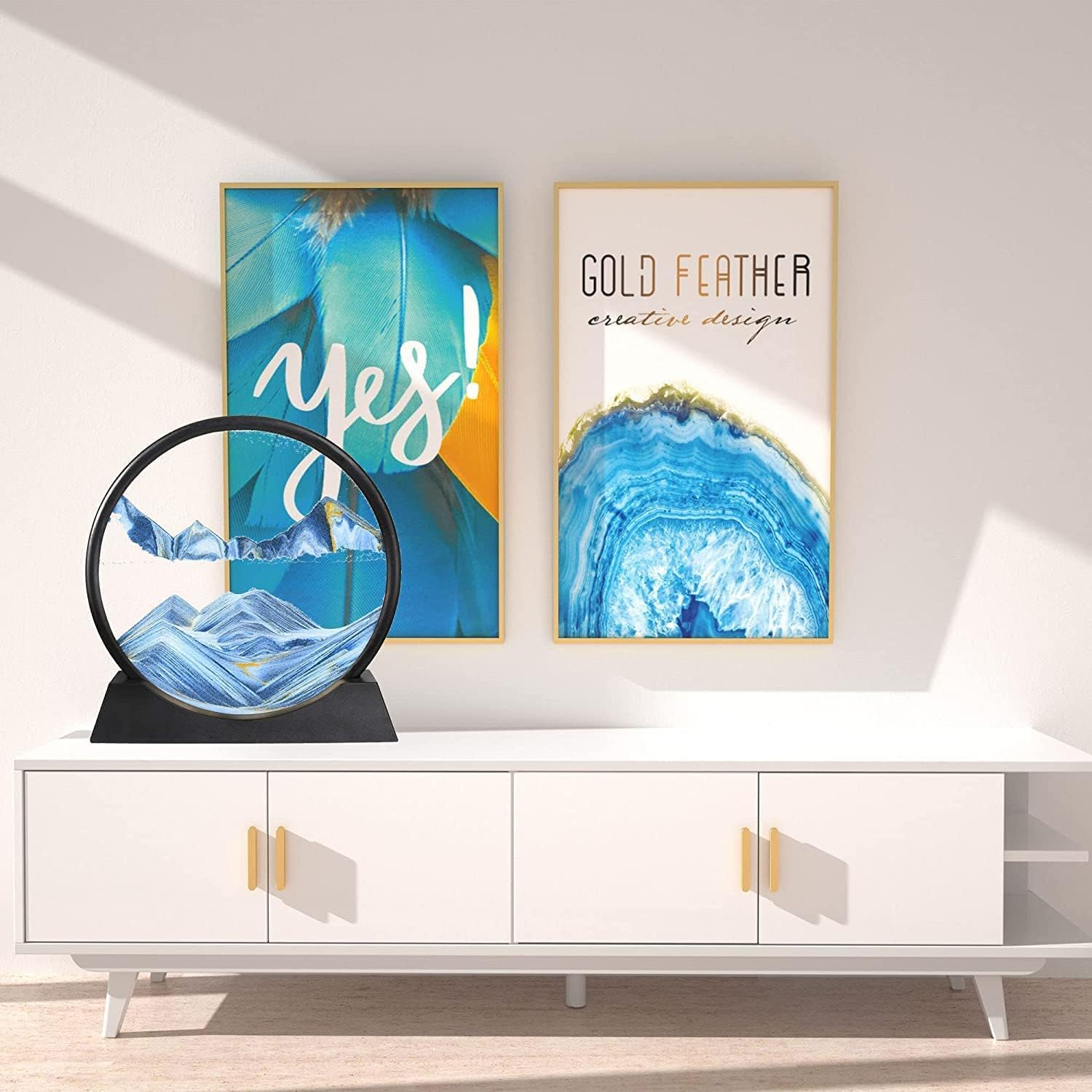 SIYARA FlowGlow™ Sand Art Lamp | Relaxing Moving Sand Night Light for Home & Office