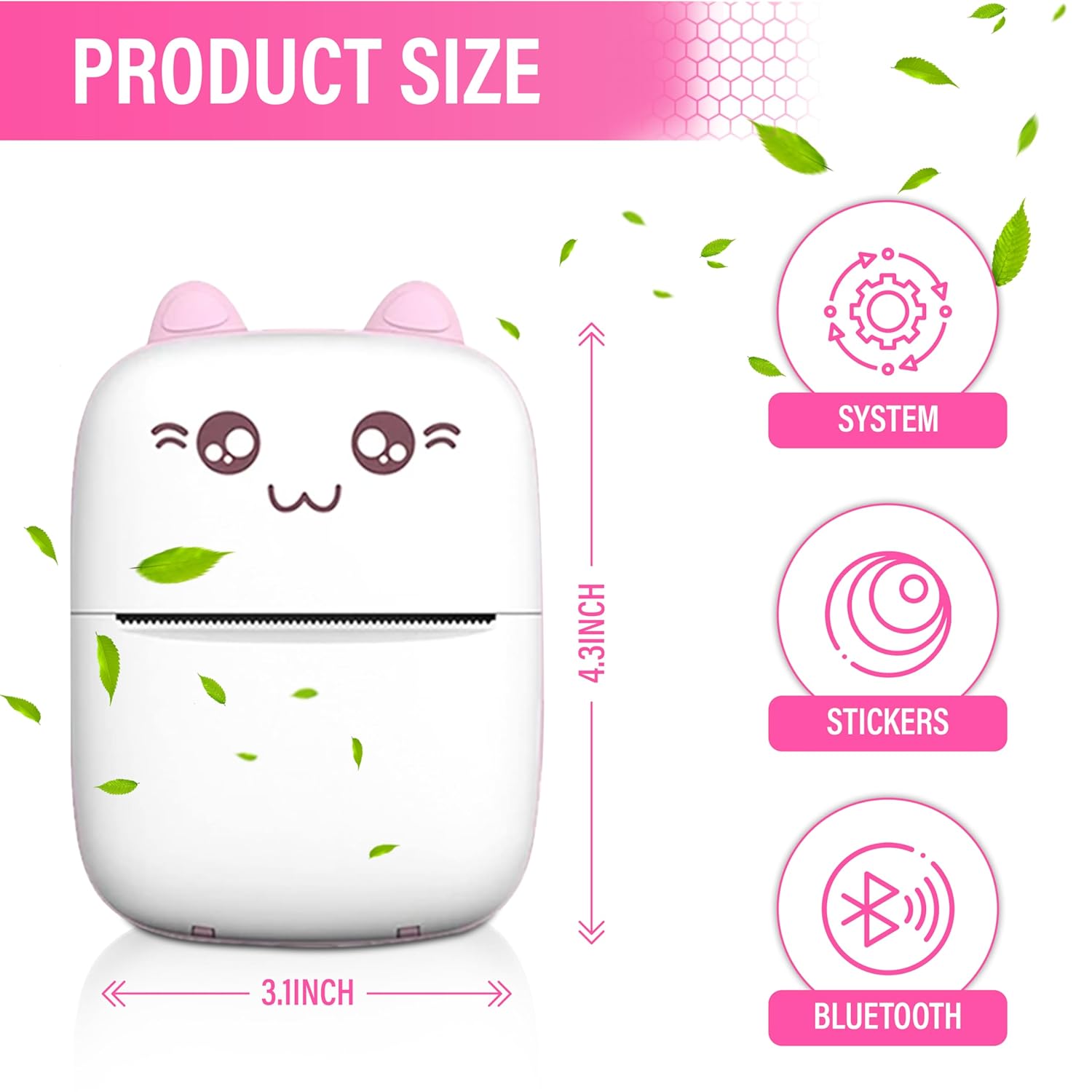 Mini Pocket Printer | Wireless Bluetooth Thermal Printer for Notes & Photos
