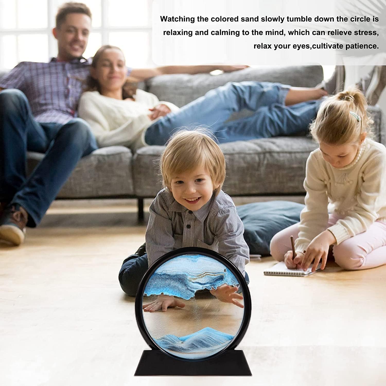 SIYARA FlowGlow™ Sand Art Lamp | Relaxing Moving Sand Night Light for Home & Office
