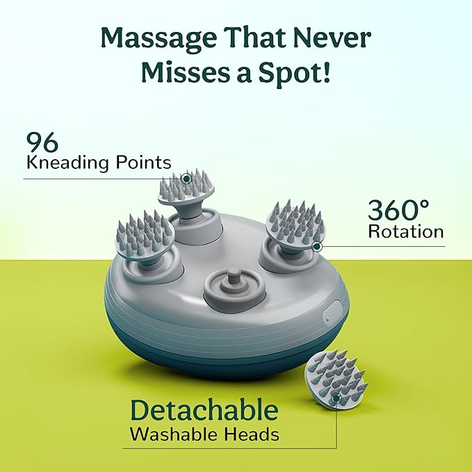 SIYARA ZenScalp™ Head Massager | Electric Stress Relief for Relaxation