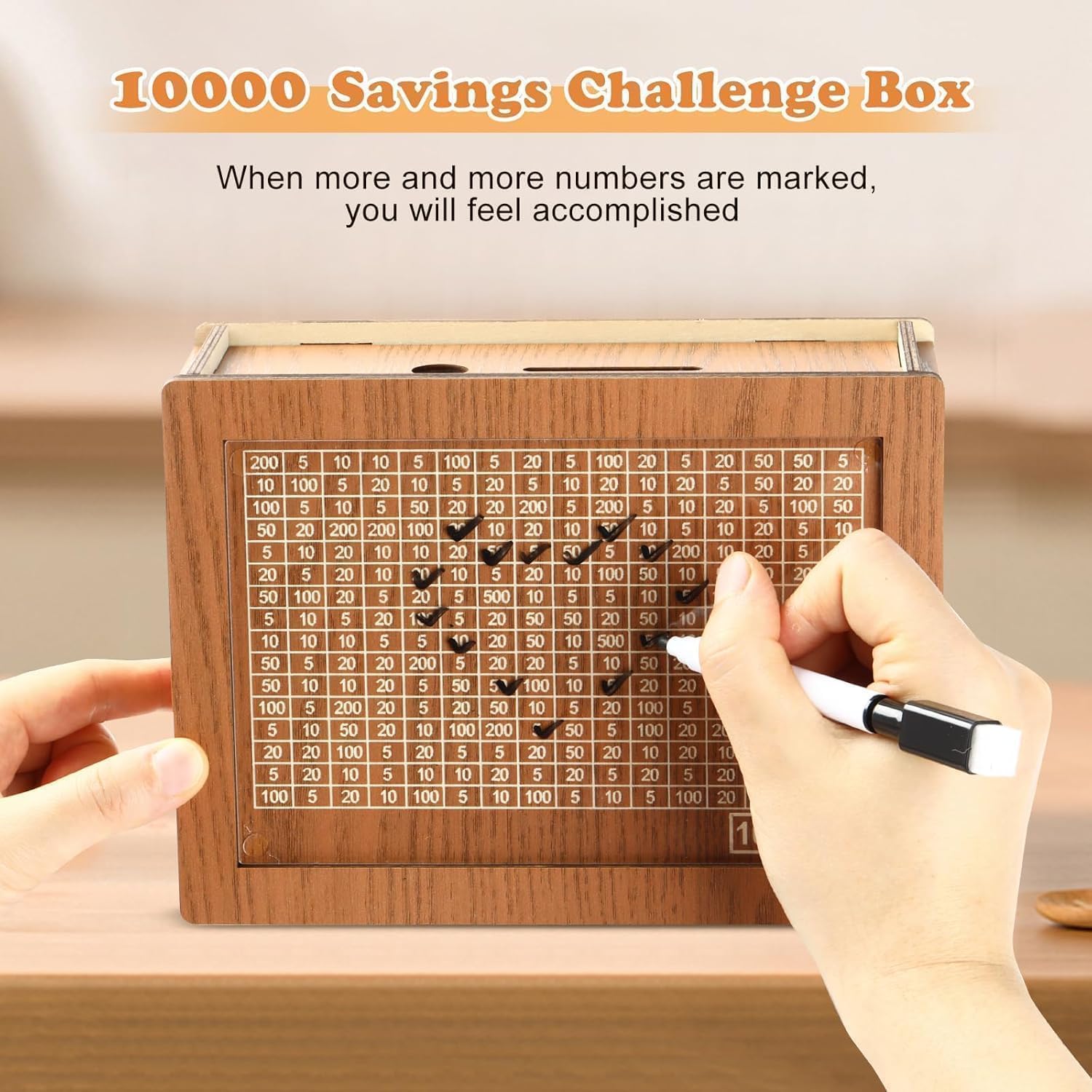 Money Savings Challenge Board | ₹1 Lakh Goal Tracker with Marker