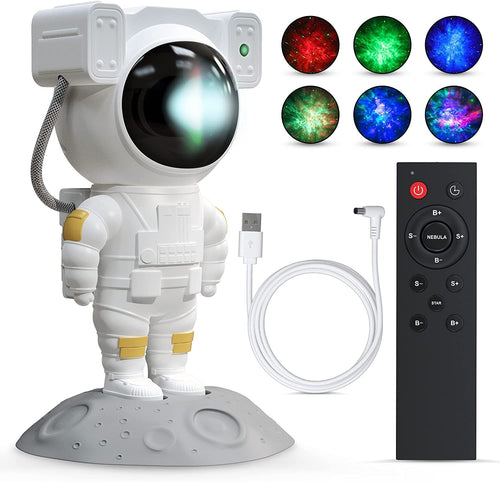 Astronaut Night Lamp | Remote-Control LED Mood Light for Home & Bedroom