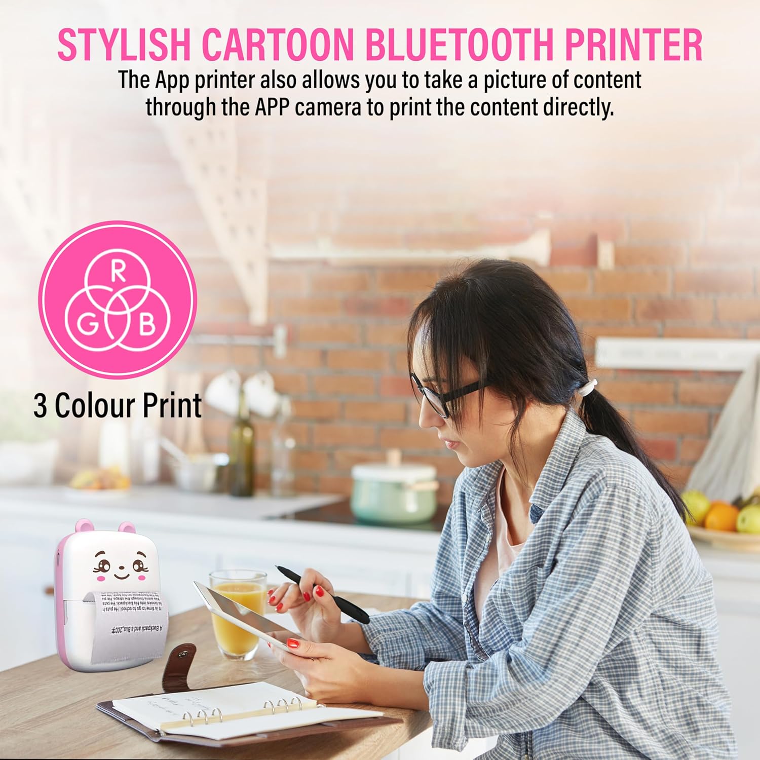 Mini Pocket Printer | Wireless Bluetooth Thermal Printer for Notes & Photos