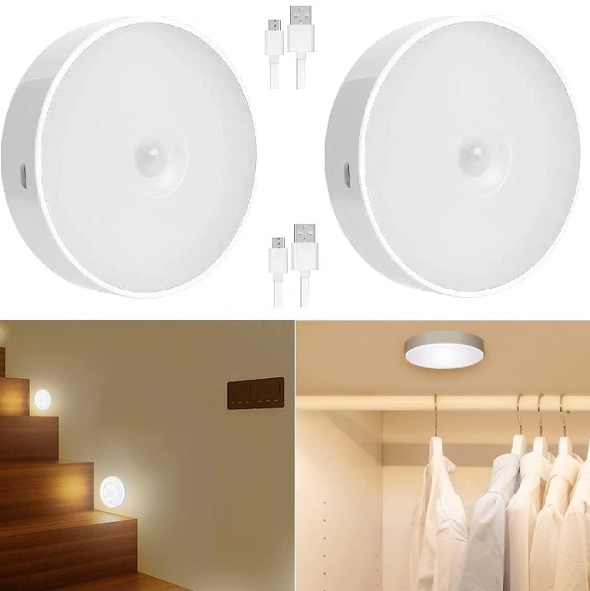 Motion Sensor Night Light | Automatic LED for Bedroom, Kitchen & Hallways